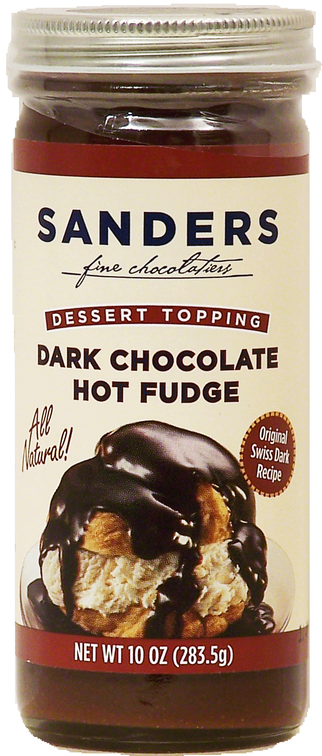 Sander's  dark chocolate hot fudge dessert topping (original swiss dark recipe) Full-Size Picture